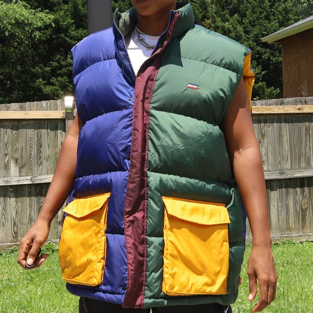 multicolor levi puffer vest - Picture 8 of 10